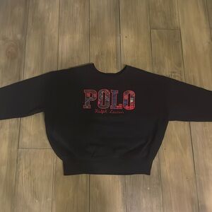 Polo Ralph Lauren
Big Girls Plaid Logo Fleece Sweatshirt size L (12-14)